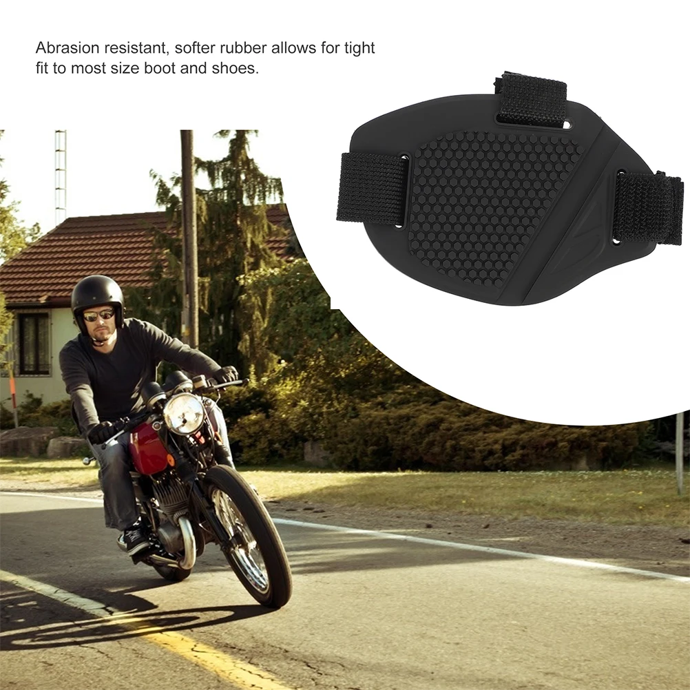

Motorcycle Gear Shifts Pad Durable Rubber Material Small Lightweight Easy Carry Protect Shoes Scuff Damage Cycling Driving All