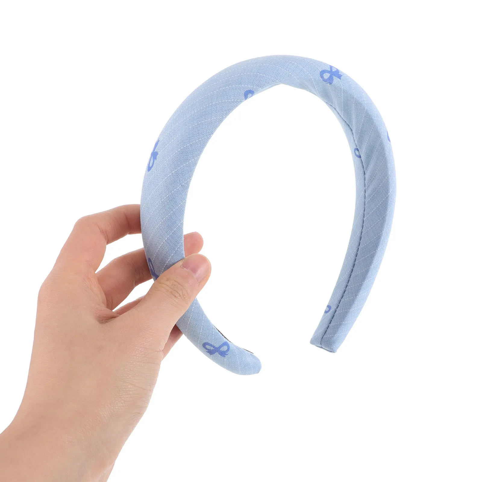 2Pcs Bowknot Striped Wide Headbands Hair Accessories for Comfortable Hair Bands Party Dressy Daily Use Headband Bow