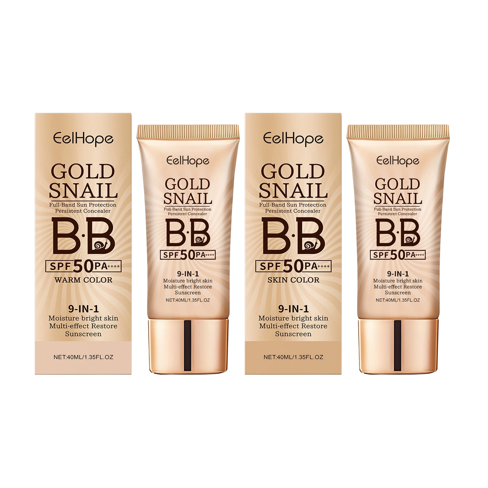 Long-Lasting Waterproof Makeup Sunscreen BB Cream Liquid Foundation Concealer Moisturizing Brightening Lightweight Skin Outdoor