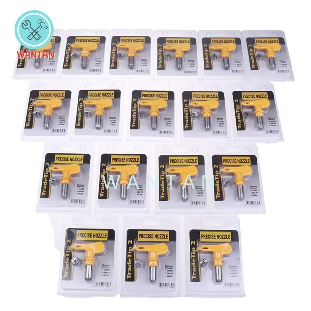 Yellow Nozzle 2/3/4/5/6 Series Airless Spray Gun Tip Nozzle Durable for Wagner Paint Sprayer Tool