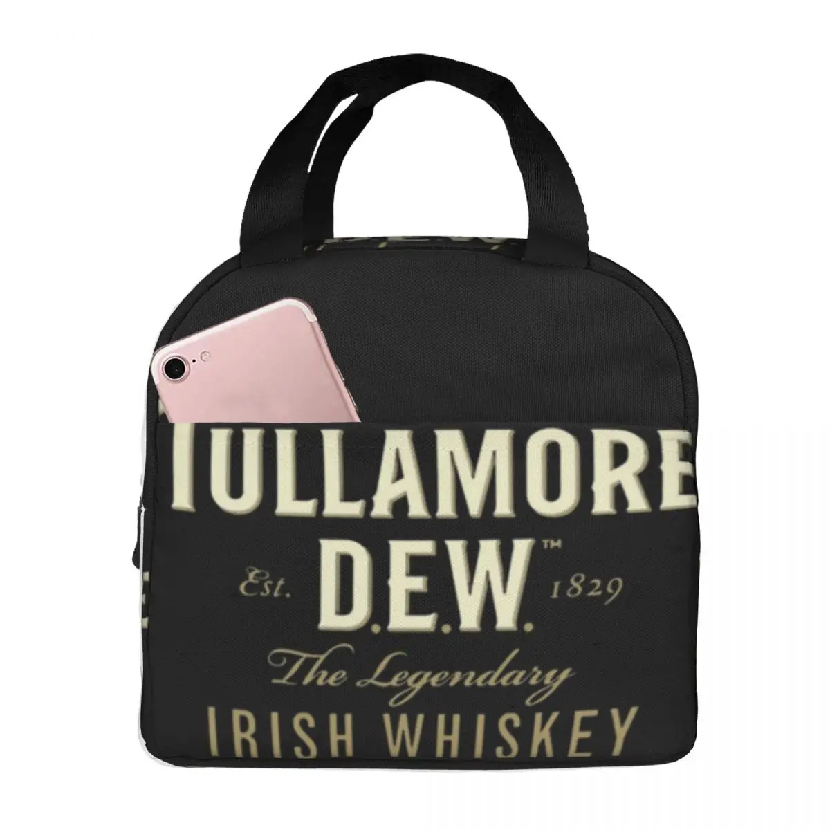 

Tullamore Dew Lunch Bag Unisex Portable Cooler Insulated Lunch Box Food Bento Box