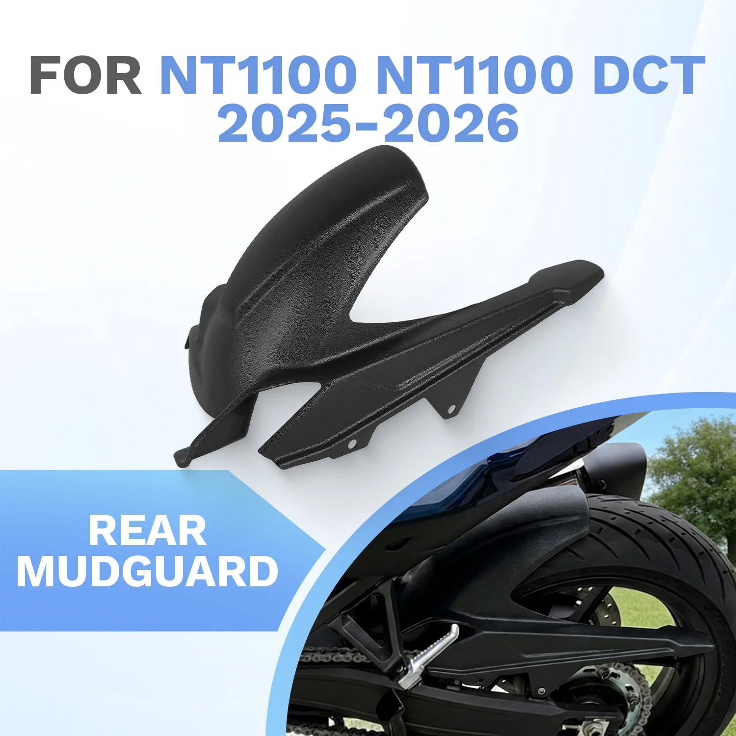 For Honda NT1100 2025-2026 NT 1100 NT1100 DCT Motorcycle Hugger Rear Fender Rear Mudguard Rear Wheel Splash Guards