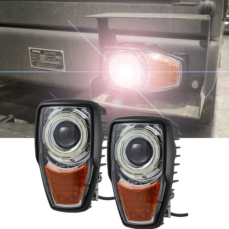 

R148 R150 Loader Tractor Forklift Agricultural High Low DRL Turn Signal Light 24v Light Emitting Diode Headlight Fast delivery