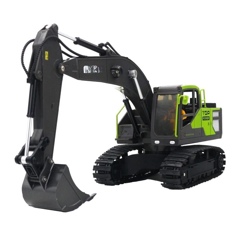 

1:18 toy electric excavator remote control semi-alloy model