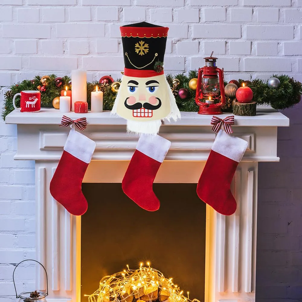 

Walnut Soldier Hat Christmas Tree Top Decoration Unique Home Holiday Decorations New Festive Ornaments for Christmas