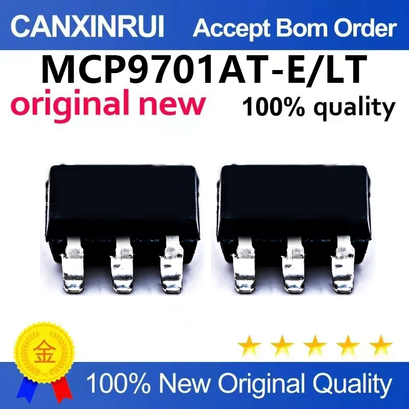 （5pcs-100pcs）MCP9701AT-E/TT SOT-23 Linear Active Thermistor IC Chip