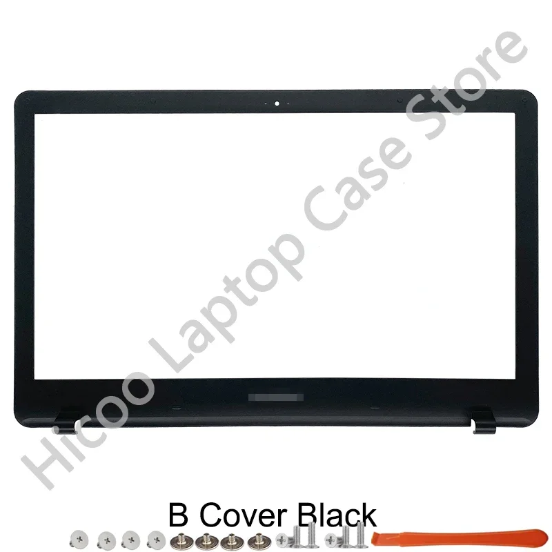 Imagem -03 - Laptop Back Lcd Cover para Samsung Moldura Frontal Palmrest Caixa Inferior Superior Dobradiças Tampa Traseira Np300e5k Np300e5m Np3500em Np300e5l Novo