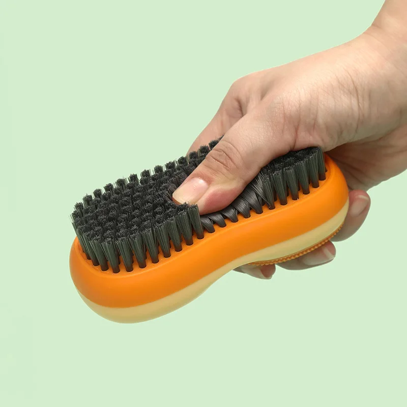 クリエイティブなカラーコントラストウォッシュブラシ、両面毛、多機能ソフトラバー、下着クリーニングブラシ、靴のアーティファクト