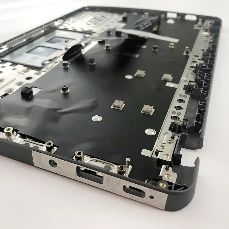 غطاء علوي علوي بديل للكمبيوتر المحمول Palmrest غير بإضاءة خلفية للوحة المفاتيح الأمريكية جزء تجميع لوحة اللمس لينوفو 14e Chromebook Gen3