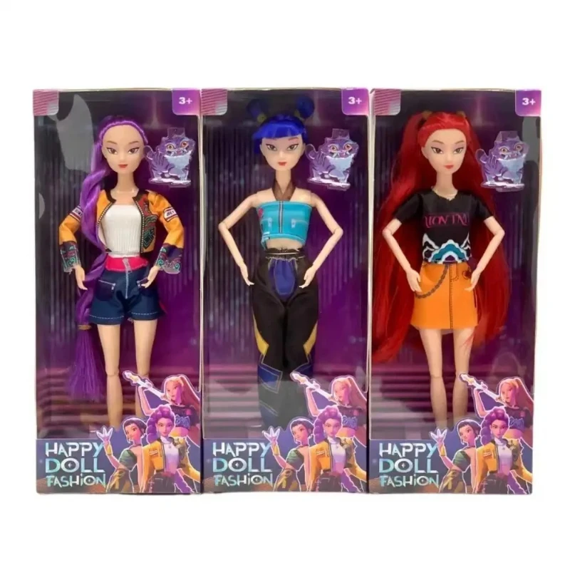 

2025 Doll Toys Kpop Demon Hunters Action Figure Toy Rumi Mira Zoey Beautiful Princess Baby Girl Dolls Plastic DIY Toy for Girls