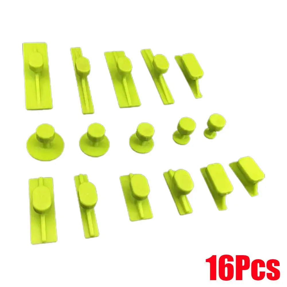 32/16pcs Paintless Car Body Dent Removal Pulling Tabs T Slide Hammer For Dents Dings Hail Damage Repair Tools Kit Accessories