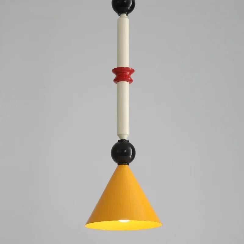 Memphis Colorful Vintage Pendant Lamp for Children's Bedroom Modern Minimalist Deco for Kids' Room Corridor Home Decor Appliance