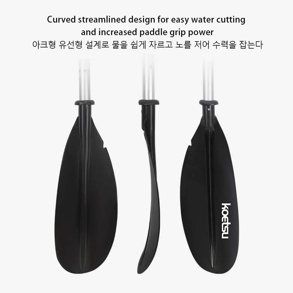 4 Sections Two Way Paddle Adjustable Double-Head Surfpaddle Aluminium Alloy Floating Kayak Paddle for Outdoor Water Sports view 6