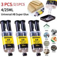 Pegamento fuerte de resina epoxi, plástico y madera, secado rápido, práctico, multifuncional, súper líquido, reparación conveniente, 1-3 piezas