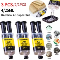 1-3 Pcs  Epoxy Resin Strong Glue Practical Plastic Wood Strong Quick-drying Multi-functional Convenient Repair Glue Super Liquid