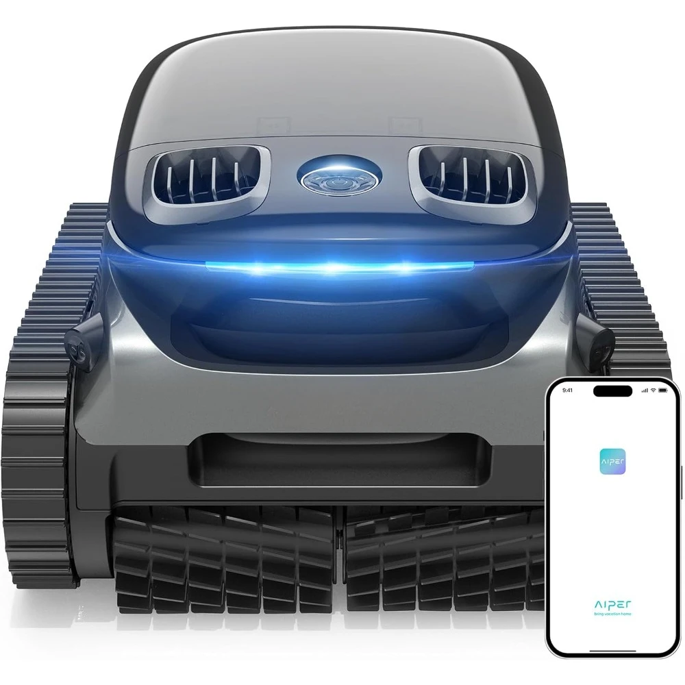 

Cordless Robotic Pool Cleaner, 180-Min Battery Life, Ideal for In-Ground Pools Up To 2,150 Sq.ft, Pool Cleaner