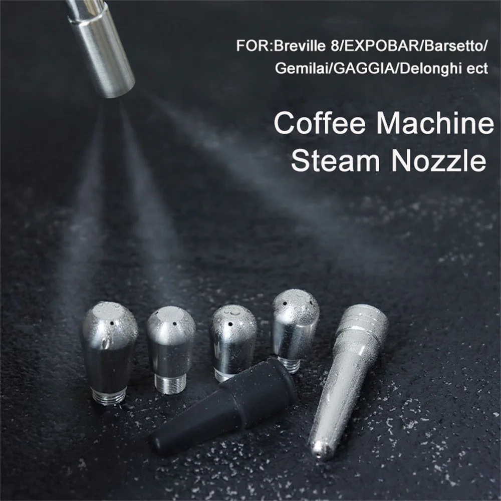 Coffee Machine Steam Nozzle Stainless Steel 3/4 Hole Nozzle For Breville 8/EXPOBAR/Barsetto/Gemilai/GAGGIA/Delonghi