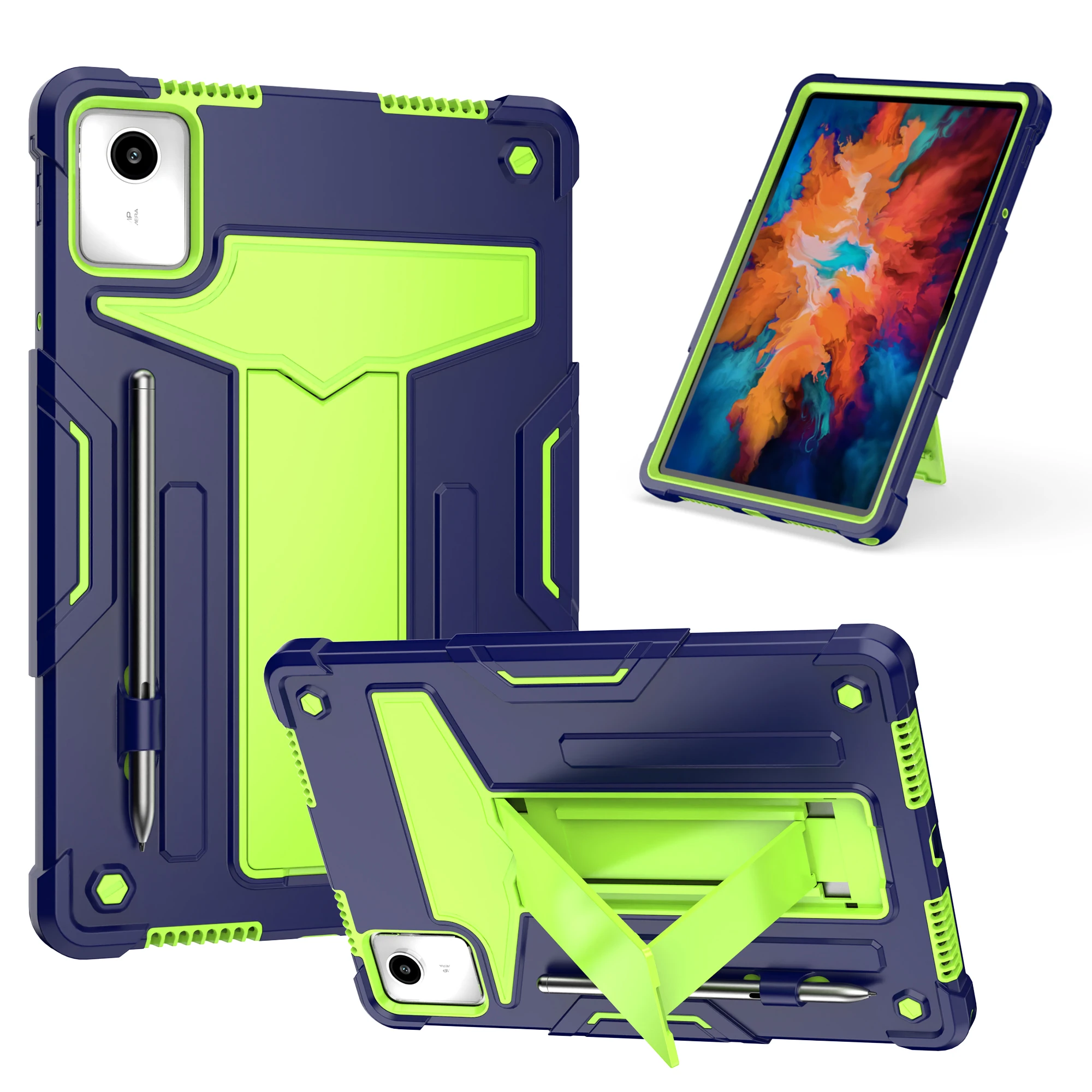 

Hybrid Case for Lenovo Xiaoxin Pad 2024 Tab M11 TB-330FU TB-331FC Kickstand Cover For M10 Gen3 2022 TB-328FU TB-328XU Shockproof