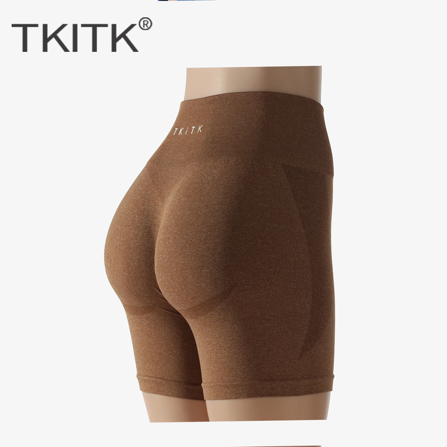 TKITK Seamless Shorts for Women Push Up Booty Workout Shorts Fitness Sports Short Gym Clothing Yoga Shorts image 3