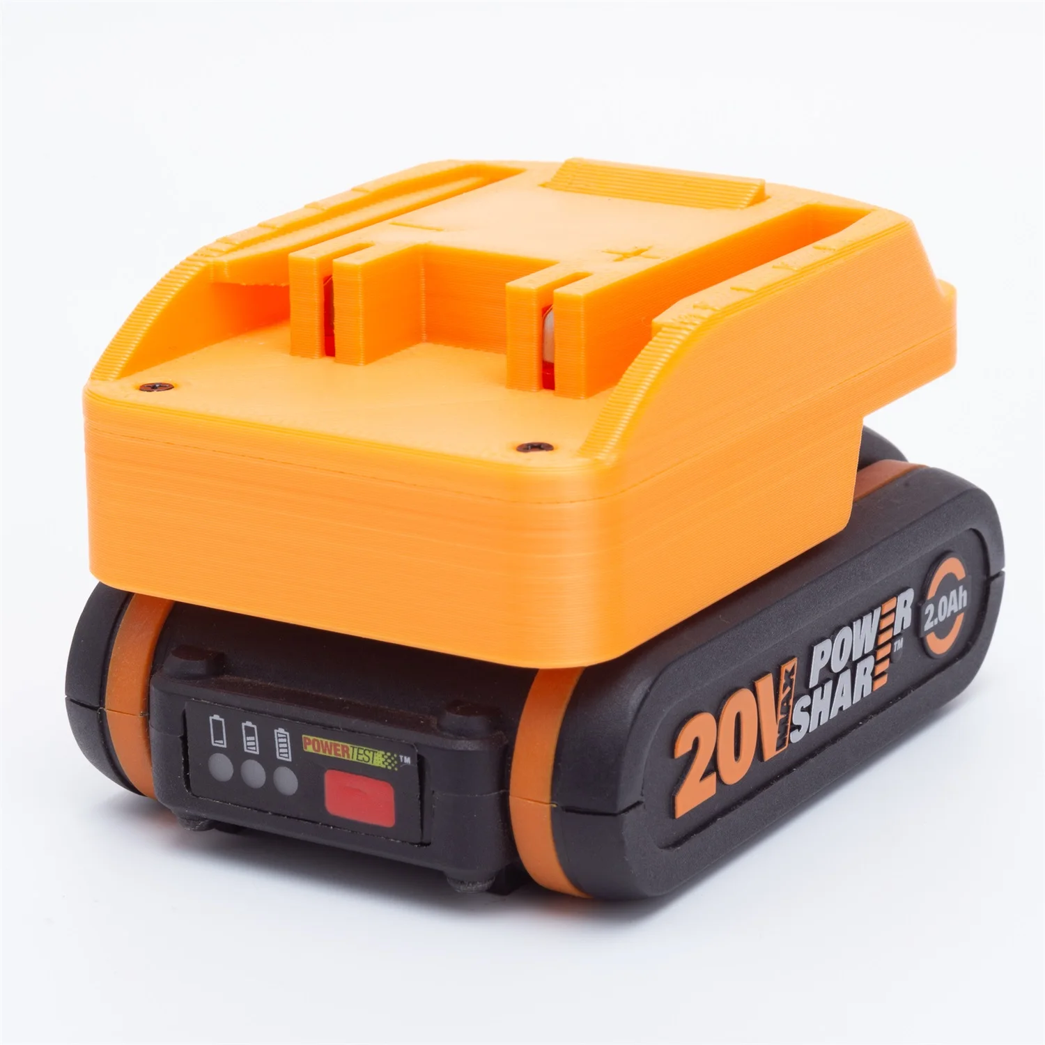 Batteries Converter Adapter For Worx 20v 4pin  Lithium Ion To  Worx 6PIN Tool (without battery and tools)