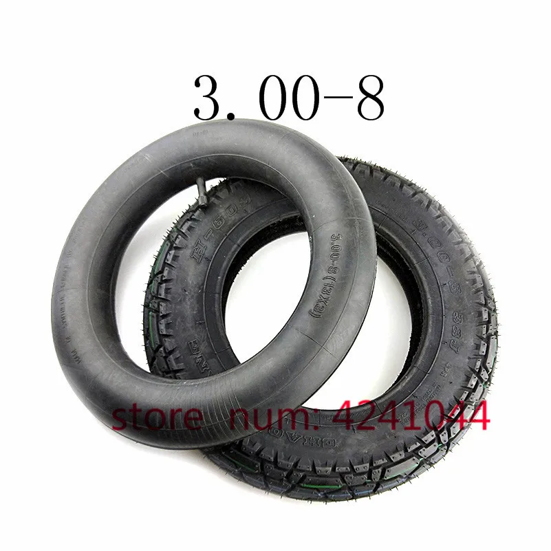 3.00-8 / 300-8 Tire & inner tube 4PR tyre fits Gas and Electric Scooters Warehouse Vehicles Mini Motorcycle