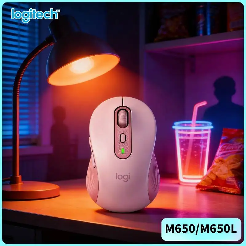 

Logitech M650/M650L Ergonomic Mouse - Sustainable Build, Dual Connectivity, SmartWheel Speed Modes, 10m Range