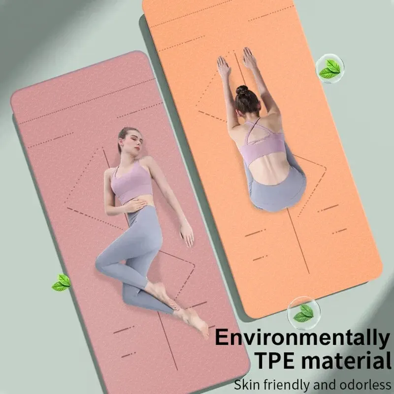 WESTTUNE Tappetino da yoga antiscivolo, tappetino da fitness per pilates ecologico Tappetino da yoga per esercizi antistrappo con tracolla e borsa