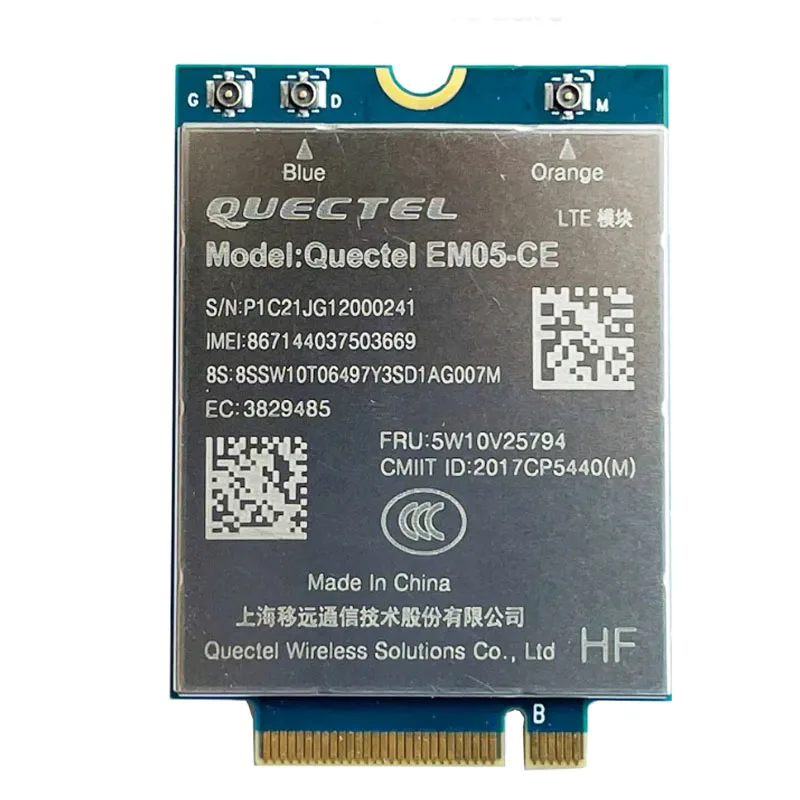 ZZ 2026 Em05 Ce 4G Lte M 2 Wwan Module Cat4 150Mbps Fdd Lte Tdd Lte Fru 5W10V25794 Laptop Cellular Network Card