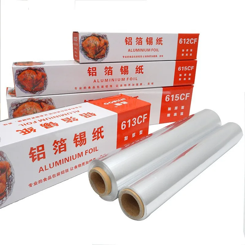Thickened Aluminum Foil Roll New Commercial Grade BBQ Oven Air Fryer Baking Disposable Kitchen Cooking Utensils view 5