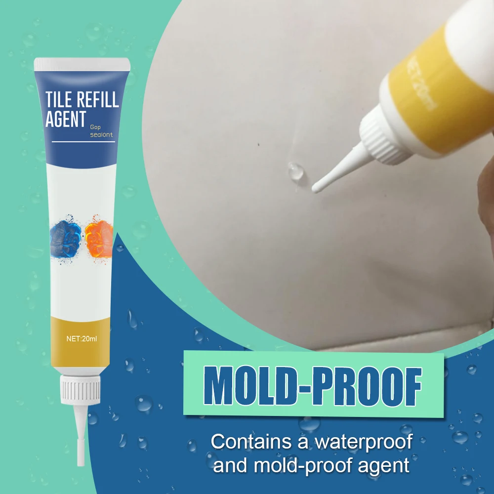 White Waterproof Tile Marker Grout Pen Mouldproof Filling Agents Bathroom Porcelain Paint Cleaner Professional Repair Agent