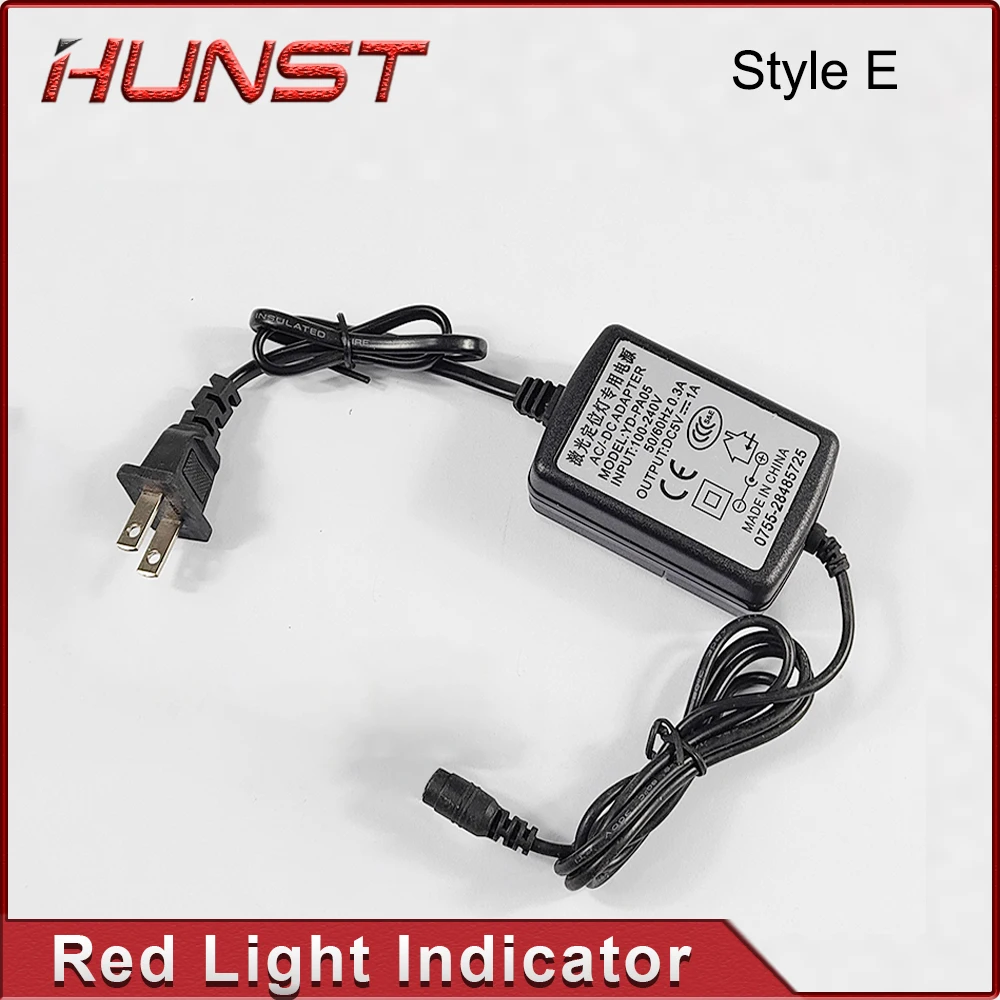 HUNST Red Dotted Beam Light 650nm 5V 10mW Infrared Adjustable Laser Module Locator &Adapter for Fiber Marking or Cutting Machine