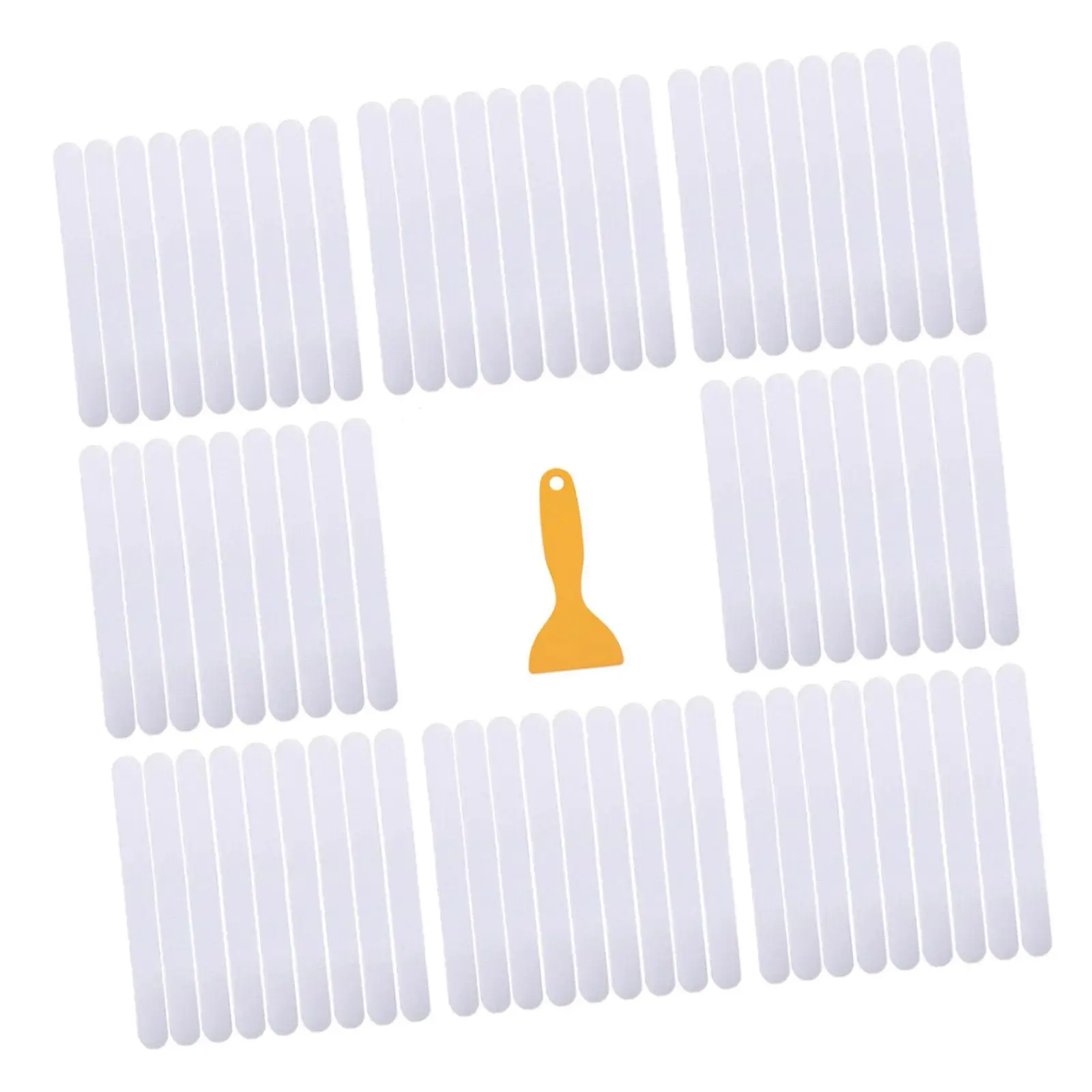72Pcs Stair Treads Non Slip Strips for Floor Transparent Safety Anti Slip Stair Grips for Ladders Bathroom Bathtub Home Kitchen