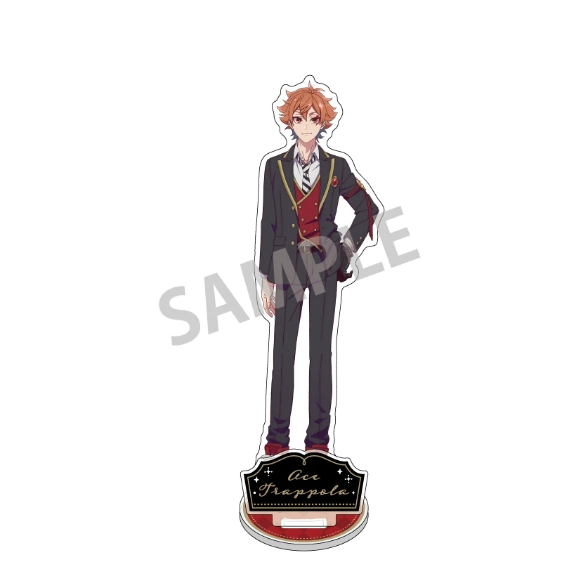 Twisted Wonderland Acrylic Figure Stand Model Plate Desk Decor Cosplay Azul Leona Jade Floyd Keychains