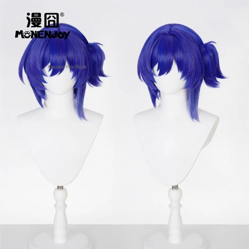 Peluca resistente al calor azul oscuro para mujer de Genshin Impact Prune – Accesorio para el cabello de cosplay del nuevo personaje de Halloween 2026 para mujer