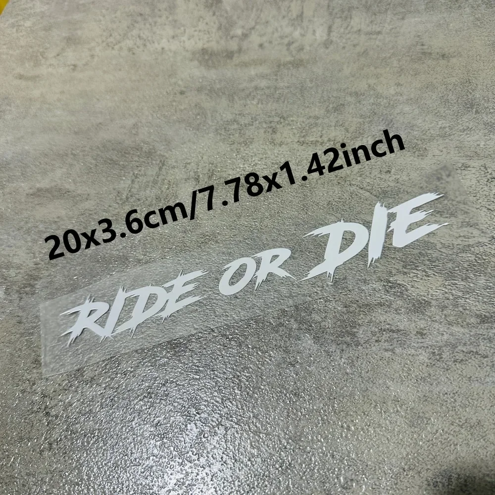1PCS RIDE OR DIE Motorcycle Stickers Waterproof for Motorbike Helmet DIY Road Bicycle Top Tube Frame Self-adhesive Vinyl Decals gallery 5