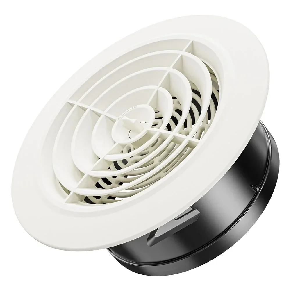 75-200mm Round Adjustable Wall Interior Vent ABS Ventilation Grille Vent Cover Home Exterior Wall Ducting Ventilation Tool