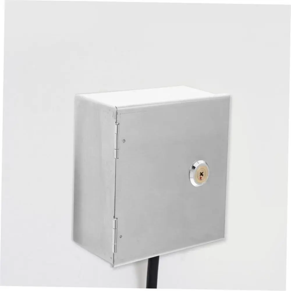 Heavy Duty Stainless Steel Security Box For Outdoor Charging Stations Waterproof Outlet Protection With Keyless Lock