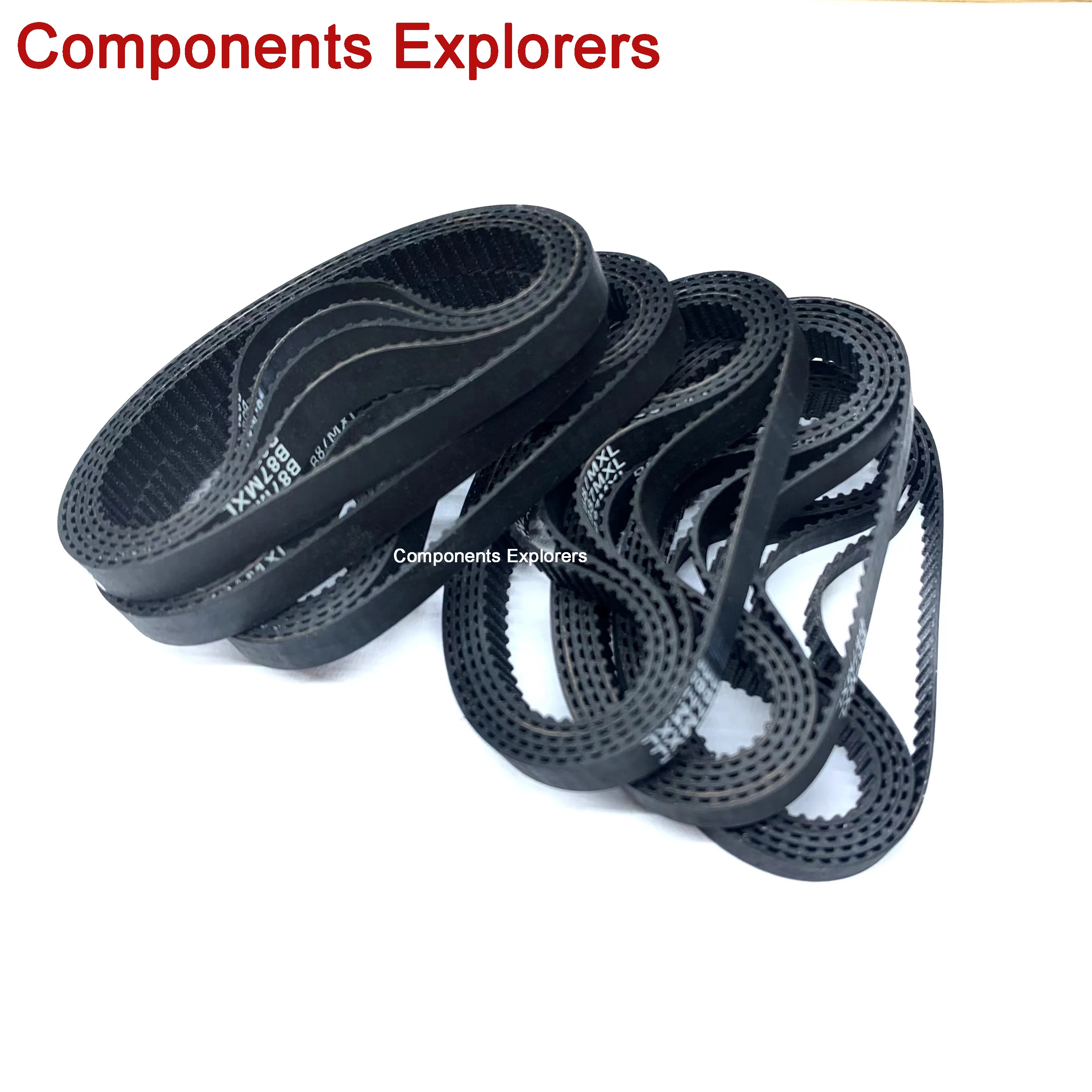 5pcs MXL Timing Belt  91 92 93 94 95 96 97 98 100 101 Teeth 6mm Width Closed-loop Synchronous Rubber Blets For Pulleys