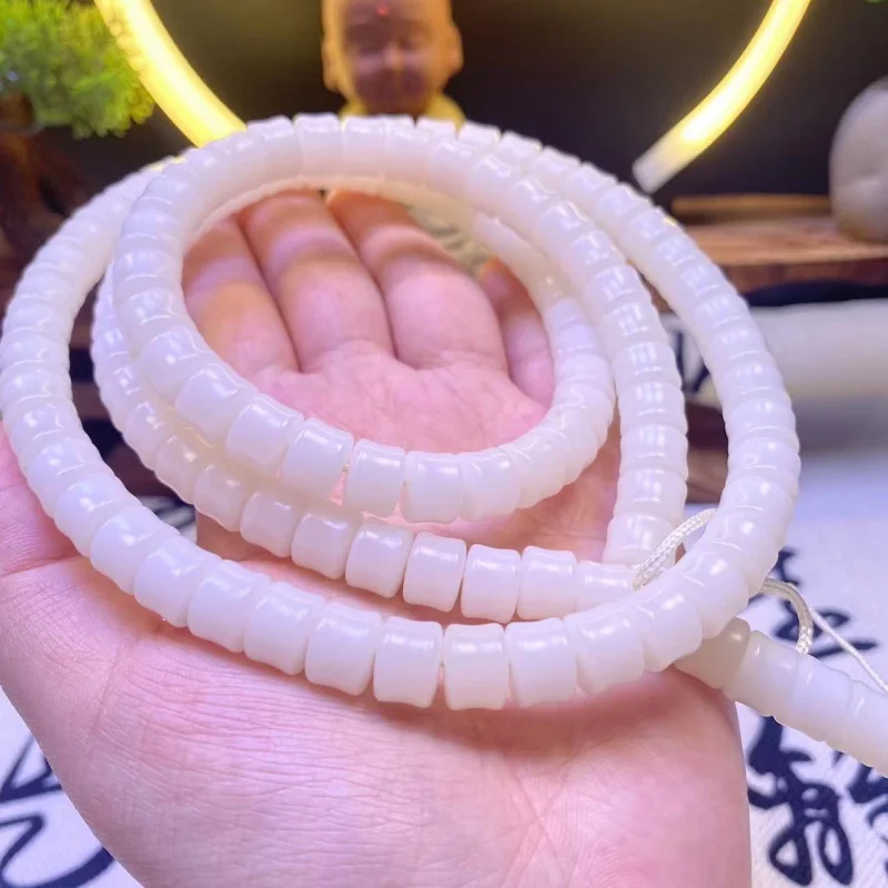 

Live Broadcast Supply Natural Bodhi Bead High-Throw Bamboo Festival Water Drop Beads Golden Wheel Long Strip114Wholesale