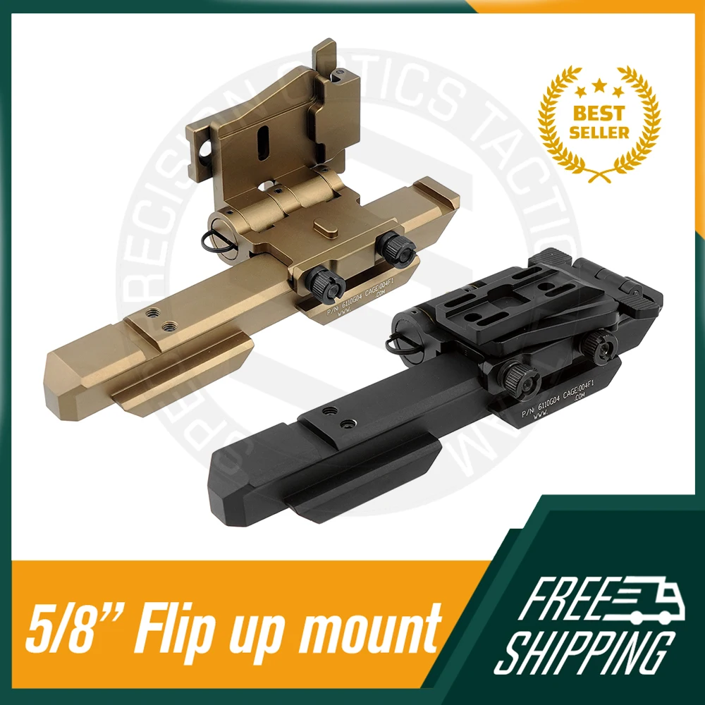 G33/G43 Magnifier Exps3 Holographic Sight Flip Mount Riser System Side Flip Mount with Riser sets 5/8'' Height Aluminum Mount