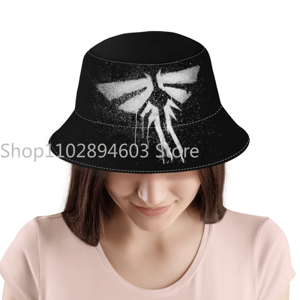 Summer Unisex Hip Hop Bucket Hat THE LAST OF US PART 2 FIREFLY LOGO Women Men Fisherman Hat  Autumn Beach Panama for Bob