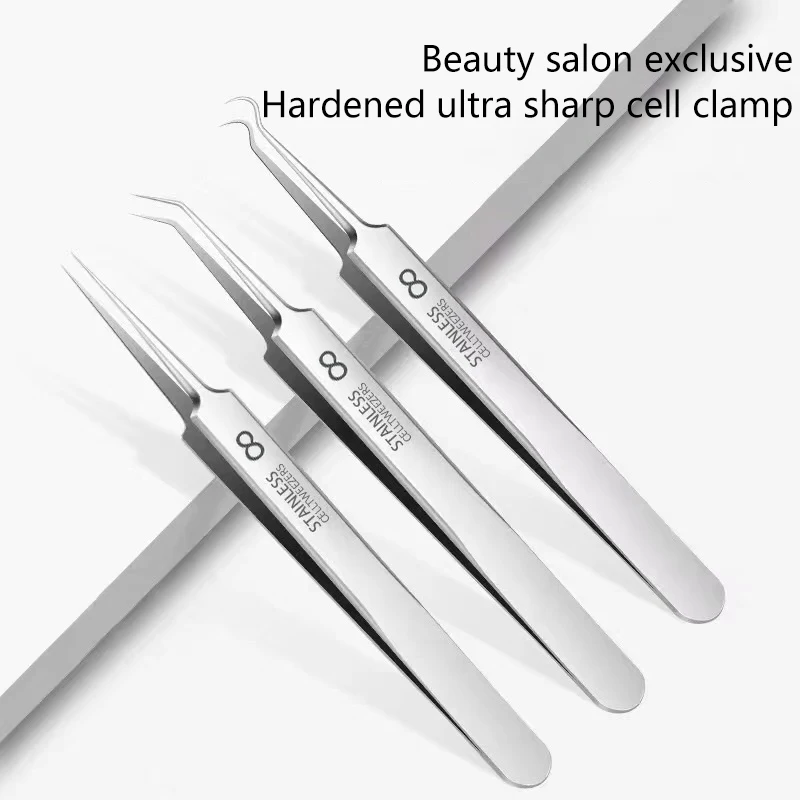 Ultra-fine No. 8 Cell Pimples Blackhead Clip Tweezers Beauty Face Health Salon Special Blackhead Remover Acne Needle Tool