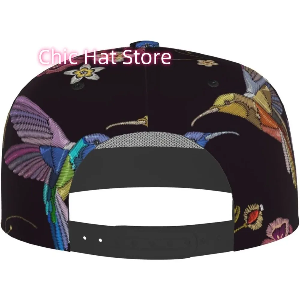 قبعة مسطحة قابلة للتعديل للرجال والنساء، قبعة بيسبول هيب هوب - عباد الشمس، زهرة الذرة الخشخاش #3
