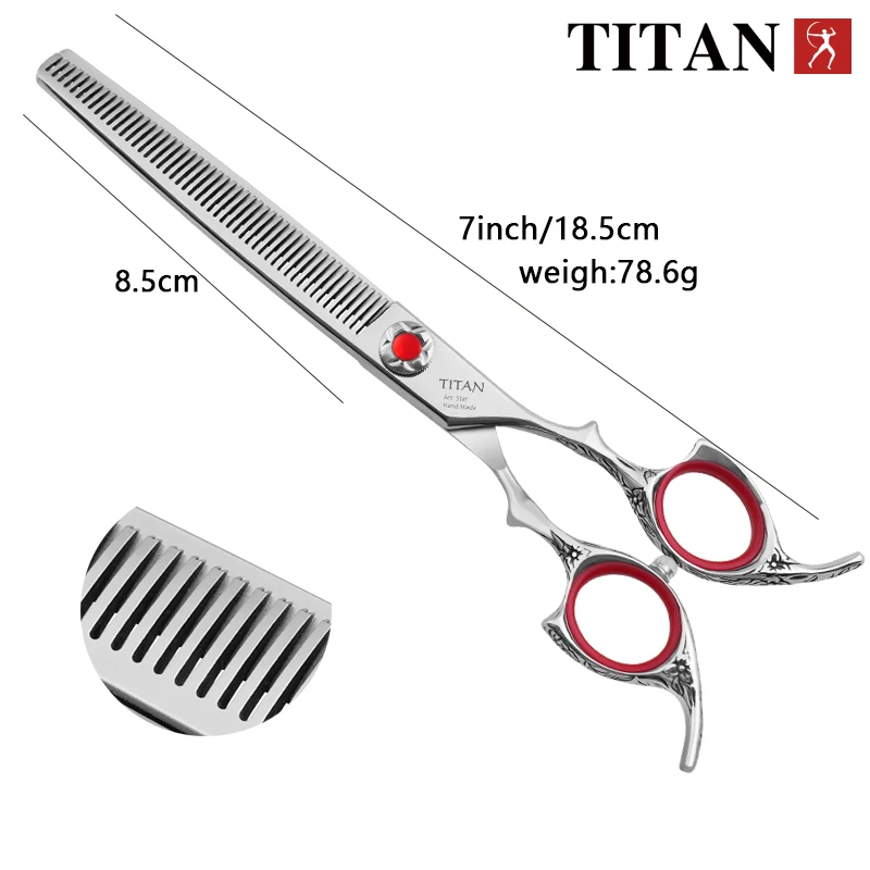 TITAN 7.0 inch Professional Grooming Scissors Pet Tools Dog Cut Machine Pet Grooming Scissors