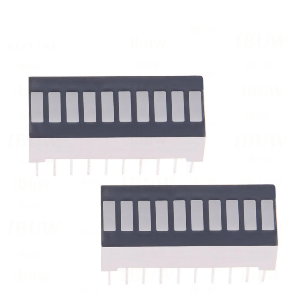 2PCS 10 Segments LED Display Light Strip 4-color Luminous Strip LED Modules Multicolor Bargraph 10 Bar-graph for Arduino