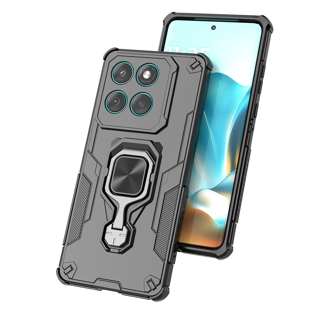 Für Motorola Edge 60 Fusion 60S 60 Stylus Fall Drehbare Ständer Magnetische Ring Halter Schutz Telefon Abdeckung Funda Capa