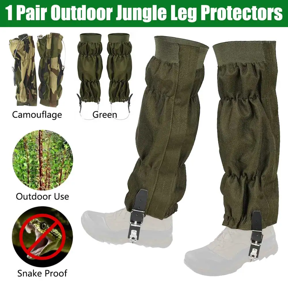 Outdoor Waterproof Leg Gaiters Jungle Anti-snake Thorns-proof Leggings Leg Protector Covers for Hunting Wild Fishing Accessories