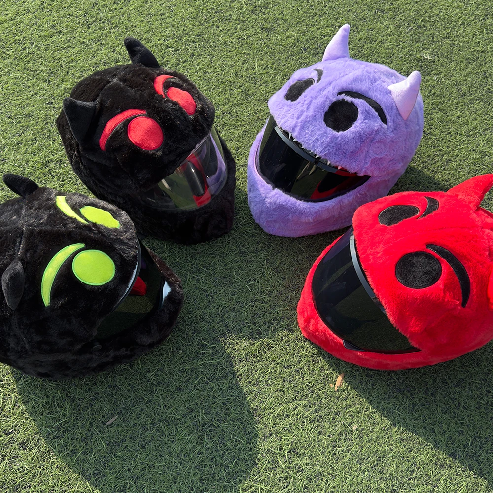 

Motorcycle Plush Helmet Cover Cartoon Animal Helmet Cover Fabric Protection Funny Helmet Cover Motorcycle Accessories