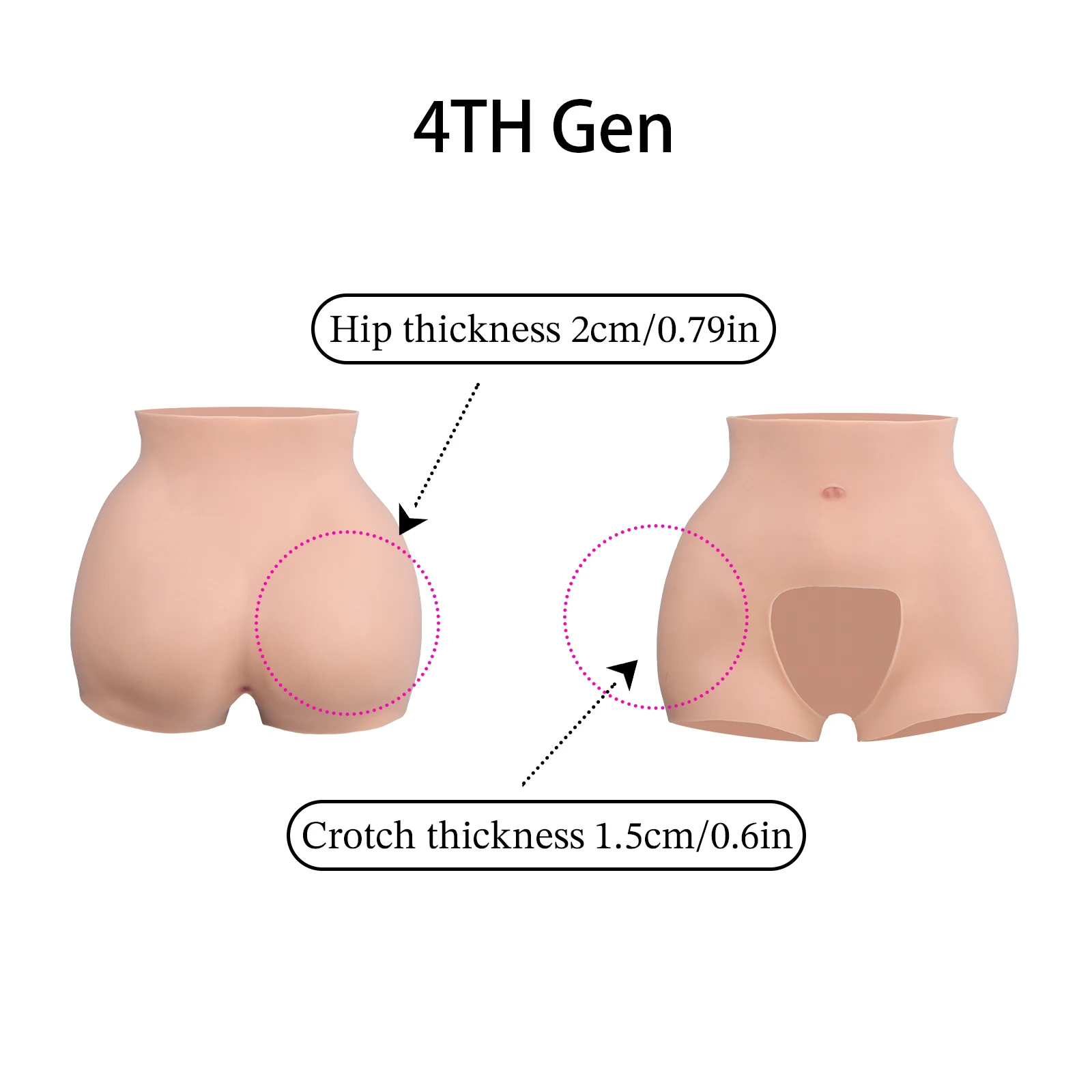 CYOMI Yapay Silikon Kalça Kalça Pantolon Büyük Seksi Sahte Göt Geliştirme Pantolon Açık Kasık Shapewear Yastıklı Külot Cosplay