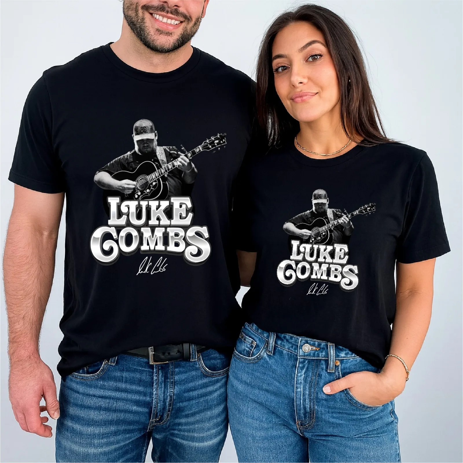 Vintage Luke Combs 2026 Tour My Kinda Saturday Night Graphic T Shirt Unisex Cotton Short Sleeve Country Music Concert Fan Tee
